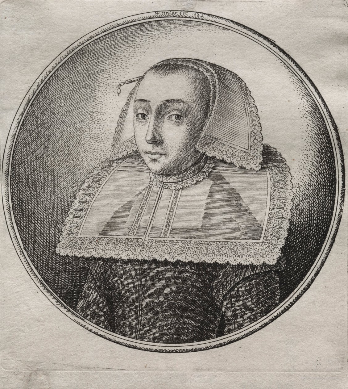 Moglie del mercante di Hanan da Wenceslaus Hollar