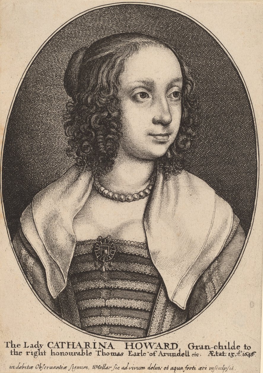 Lady Catherine Howard da Wenceslaus Hollar