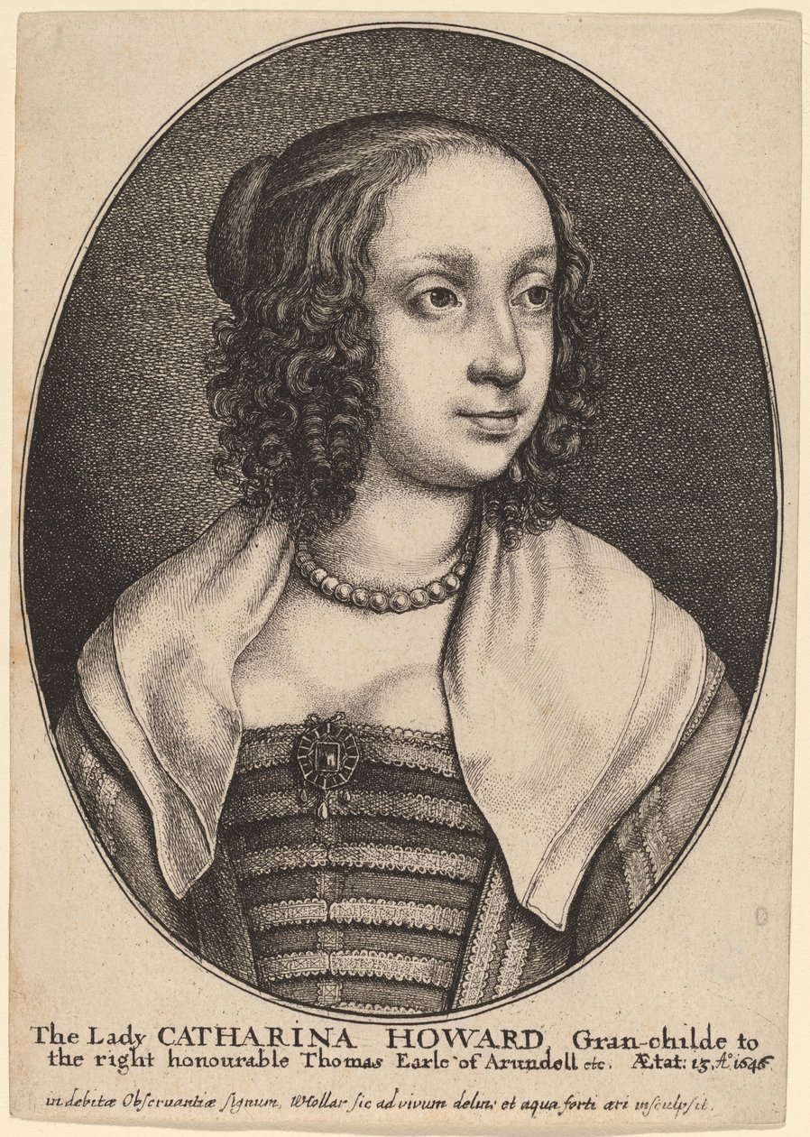 Lady Catherine Howard da Wenceslaus Hollar