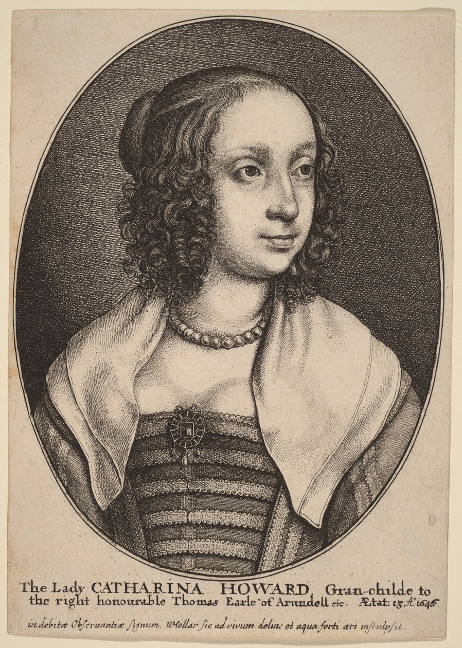 Lady Catherine Howard da Wenceslaus Hollar