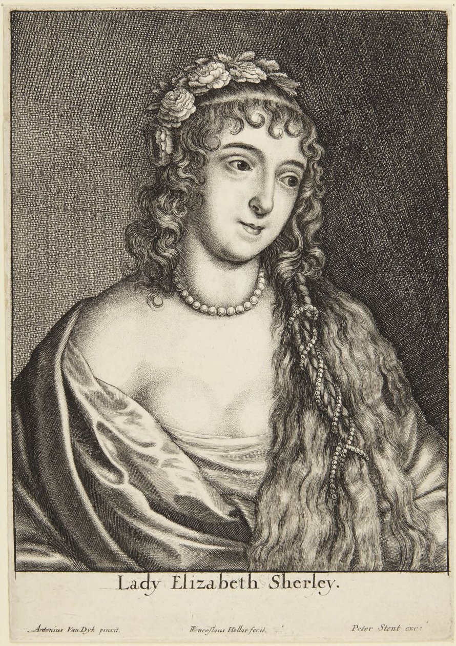 Lady Elizabeth Sherley da Wenceslaus Hollar