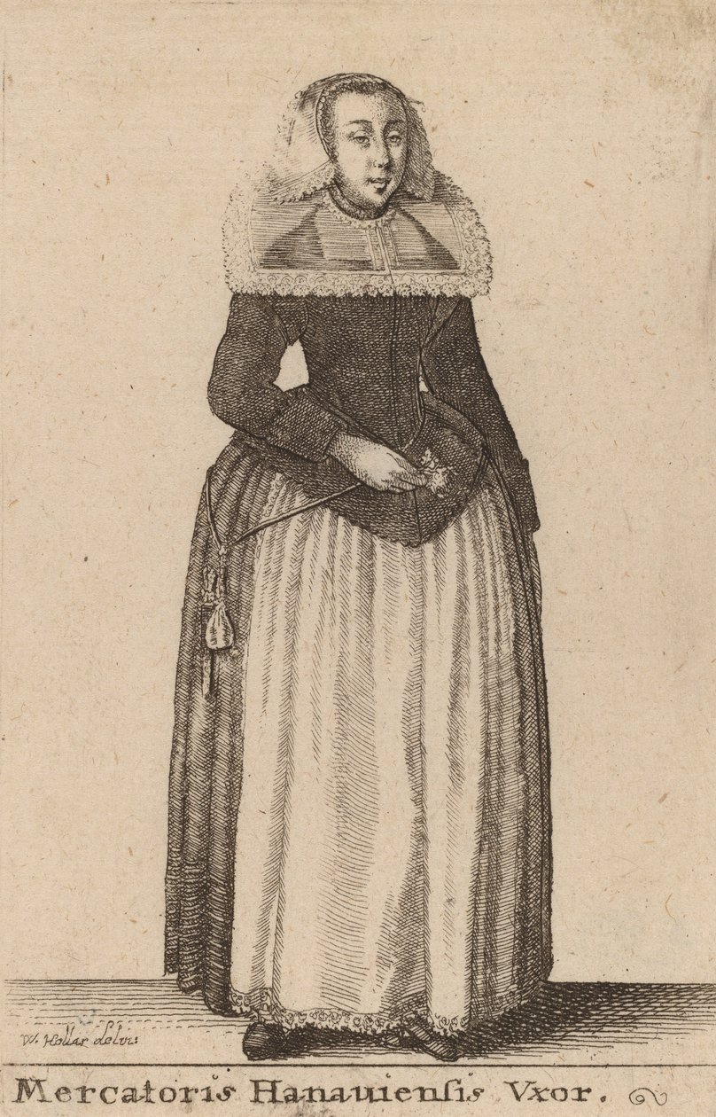 Mercantoris Hanauiensis Vxor da Wenceslaus Hollar