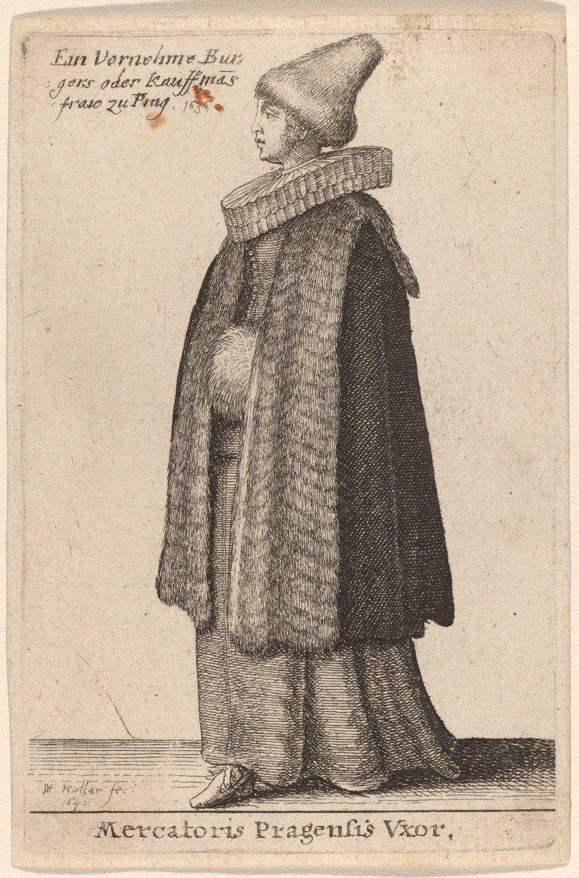 Mercatoris Pragensis Vxor da Wenceslaus Hollar