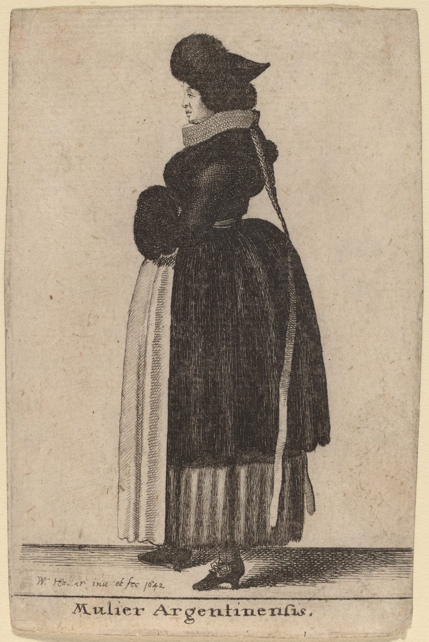 Mulier Argentinensis da Wenceslaus Hollar