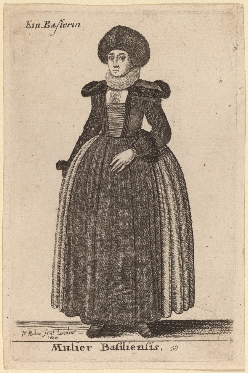 Mulier Basiliensis da Wenceslaus Hollar