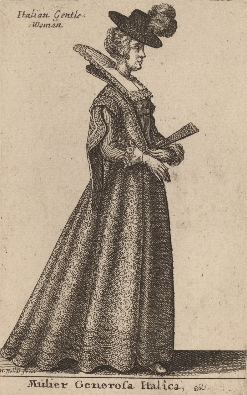 Donna Nobile Italiana da Wenceslaus Hollar