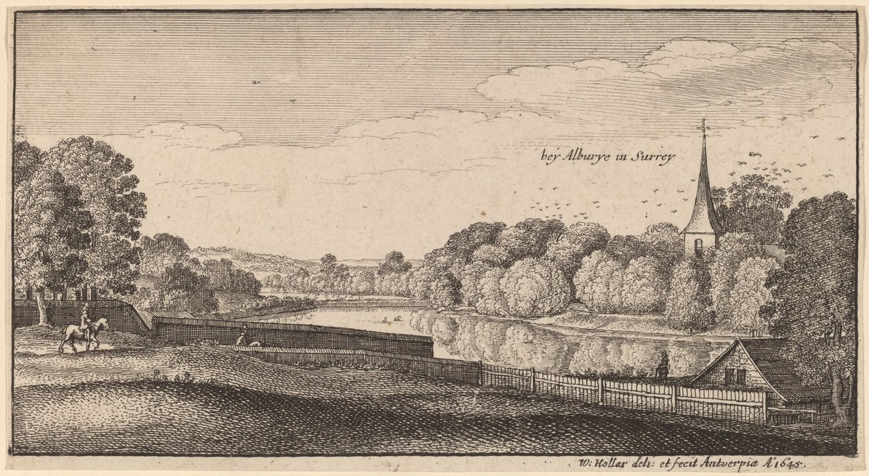 Vicino ad Albury da Wenceslaus Hollar