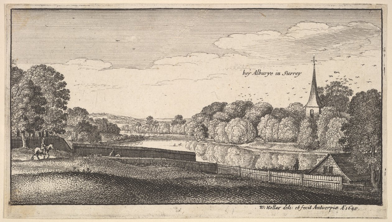 Vicino ad Albury, 1645 da Wenceslaus Hollar