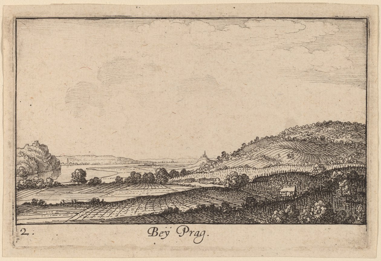 Vicino a Praga da Wenceslaus Hollar