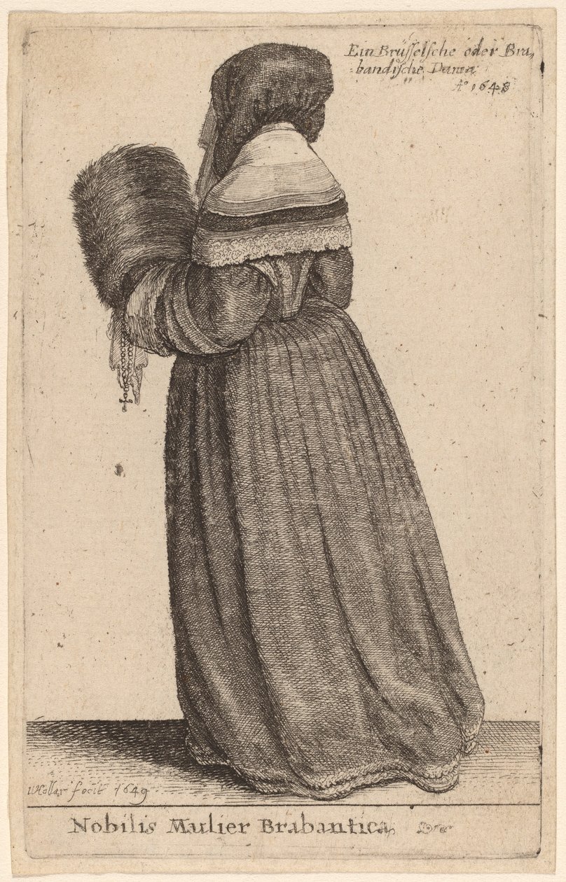 Nobilis Mulier Brabantica da Wenceslaus Hollar