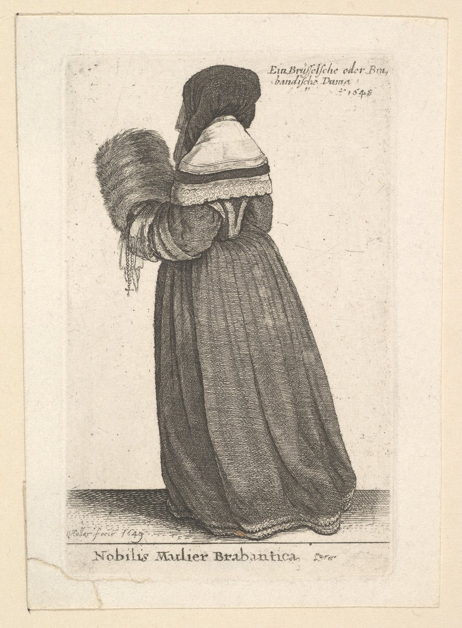 Nobilis Mulier Brabantica da Wenceslaus Hollar