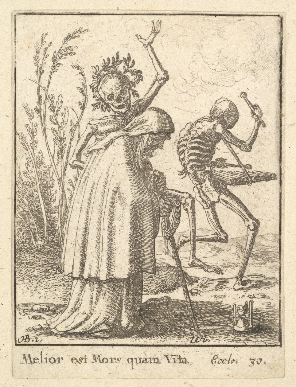 Vecchia, da La danza della morte da Wenceslaus Hollar