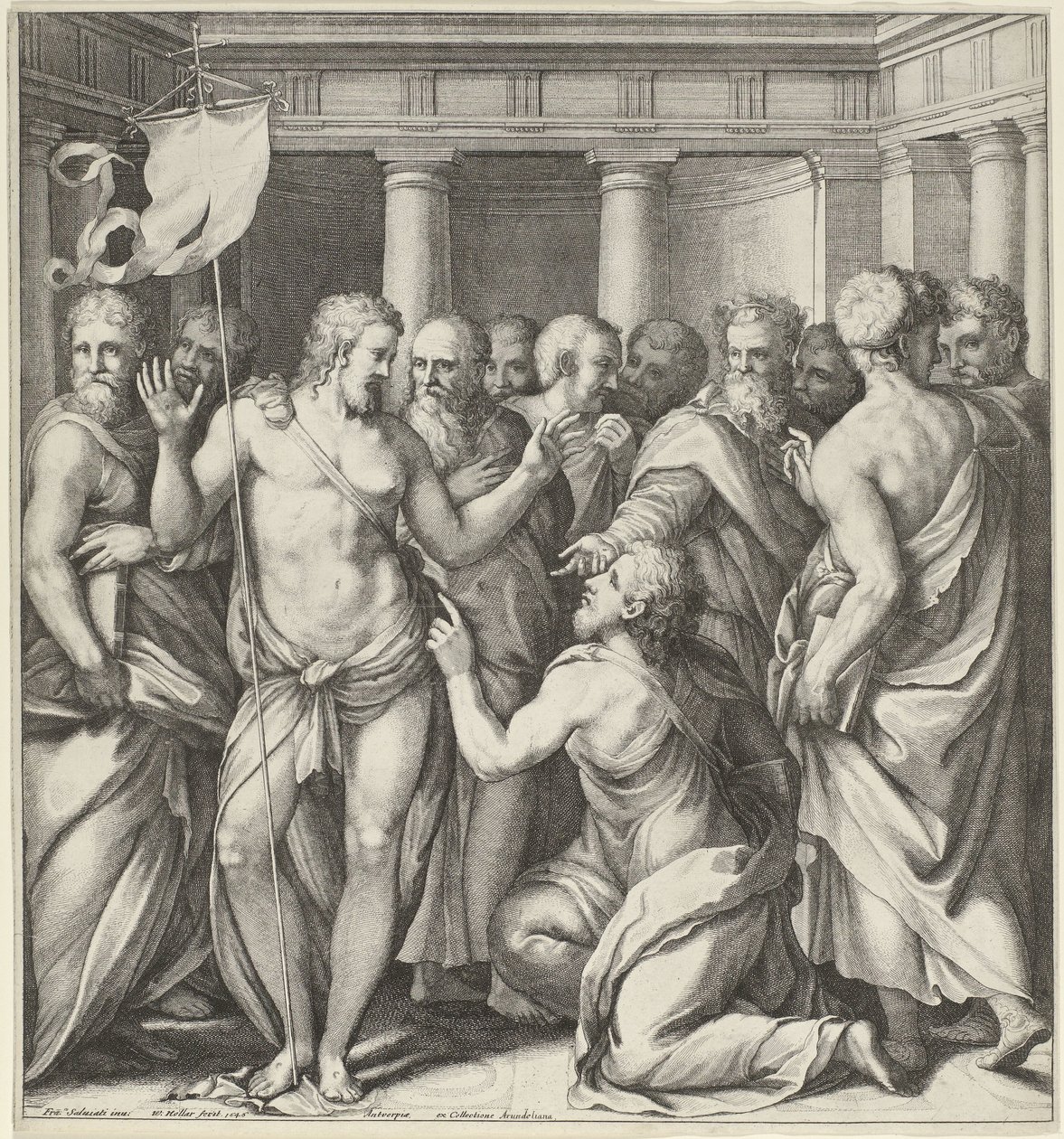 Incredulità di Tommaso da Wenceslaus Hollar