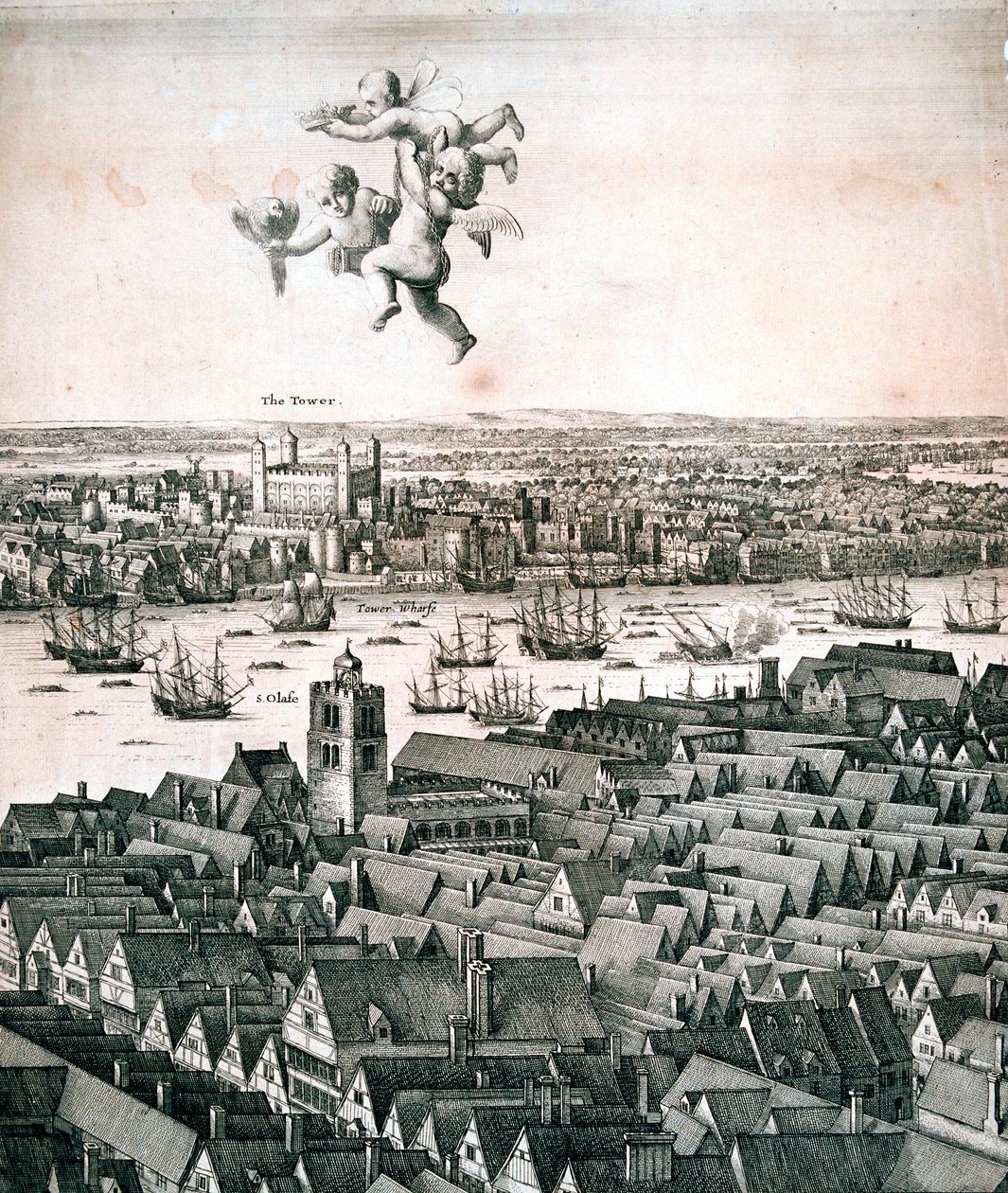 Vista panoramica di Londra da Wenceslaus Hollar