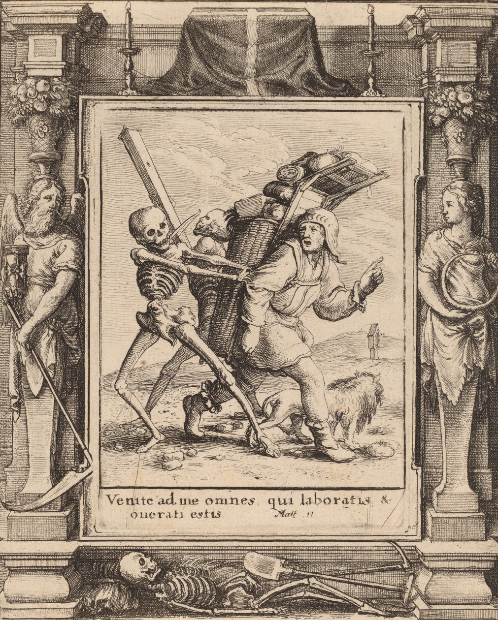 Venditore ambulante, 1651 da Wenceslaus Hollar
