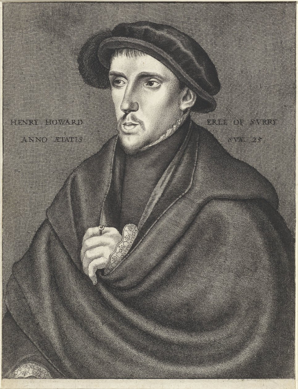 Ritratto di Henry Howard, conte di Surrey da Wenceslaus Hollar