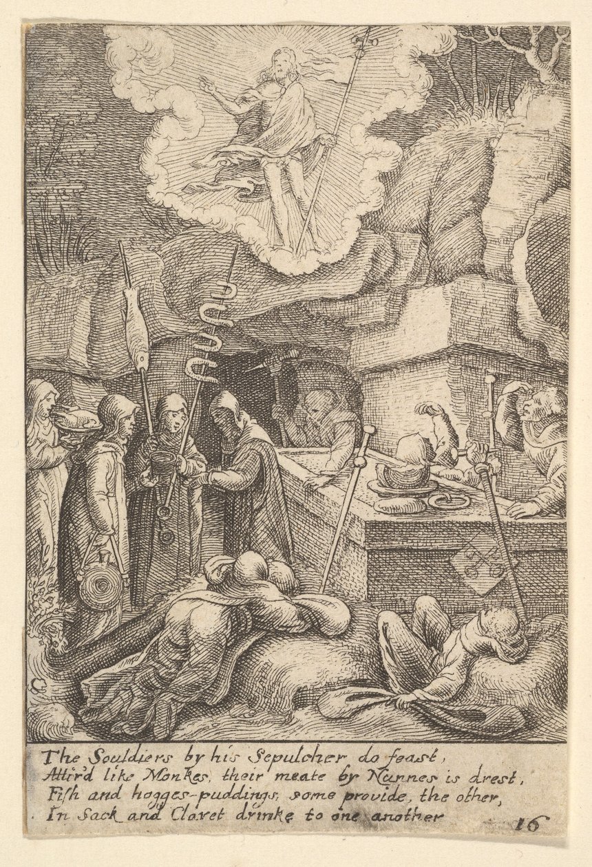 Resurrezione, 1625-77 da Wenceslaus Hollar