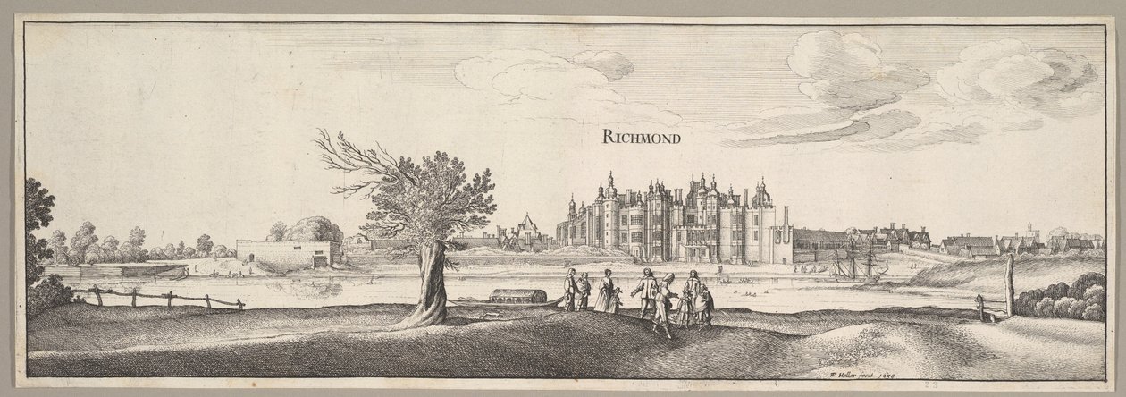 Palazzo di Richmond, 1638 da Wenceslaus Hollar
