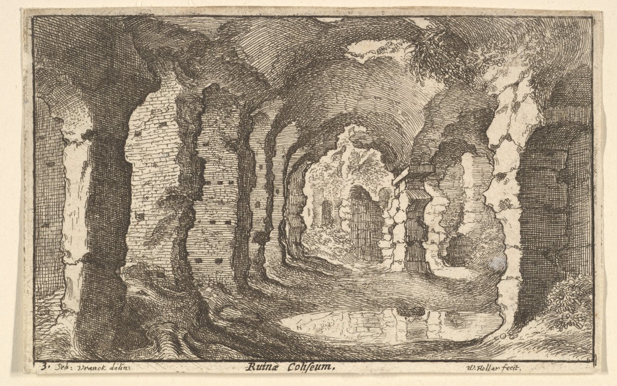 Rovine del Colosseo da Wenceslaus Hollar