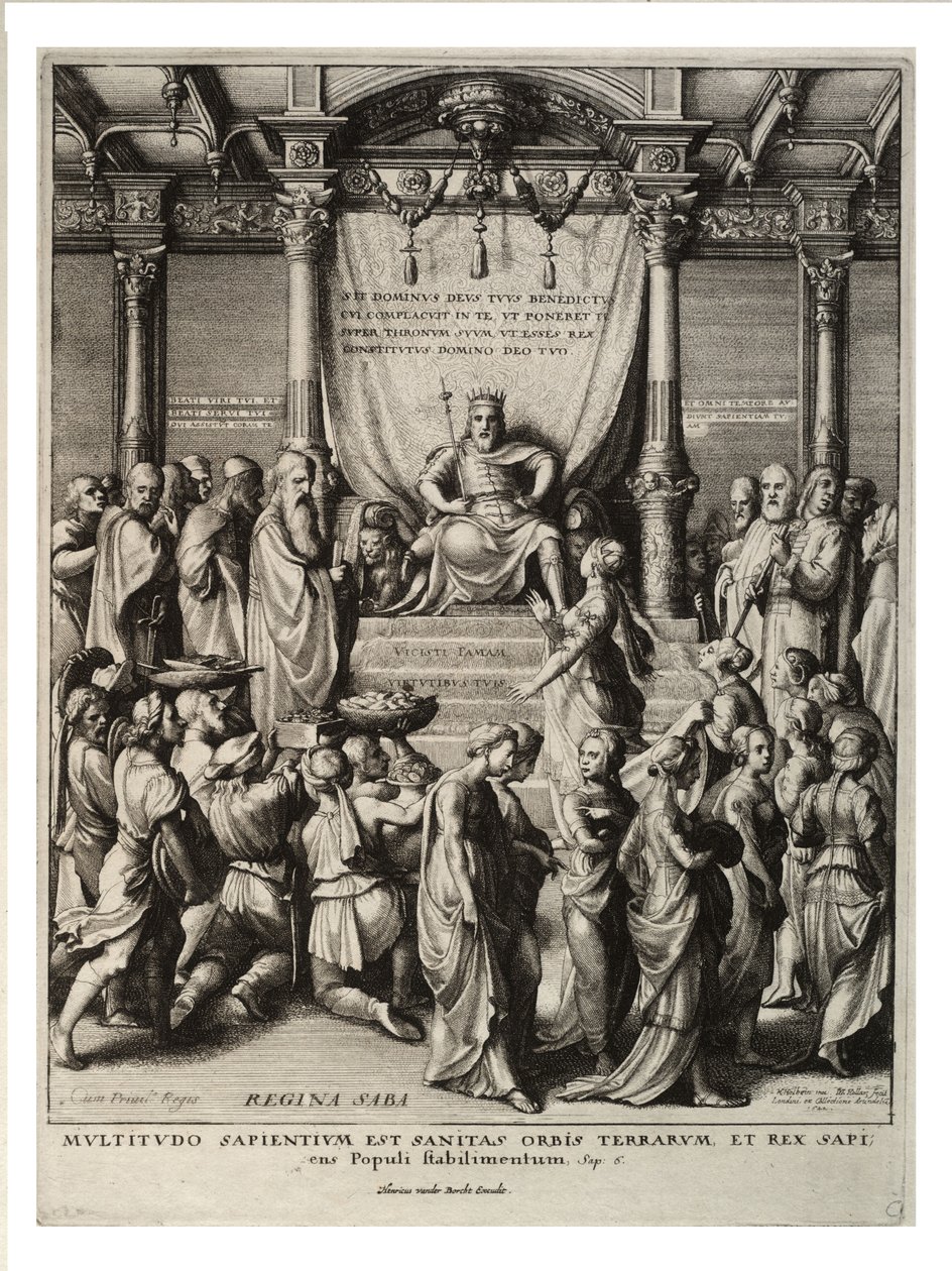 Salomone e la Regina di Saba da Wenceslaus Hollar