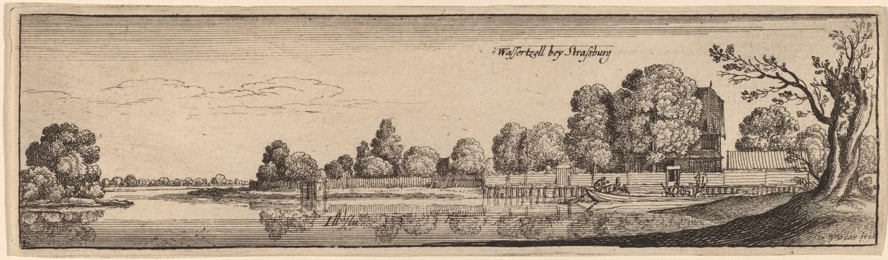 Strasburgo: Una casa daziaria da Wenceslaus Hollar