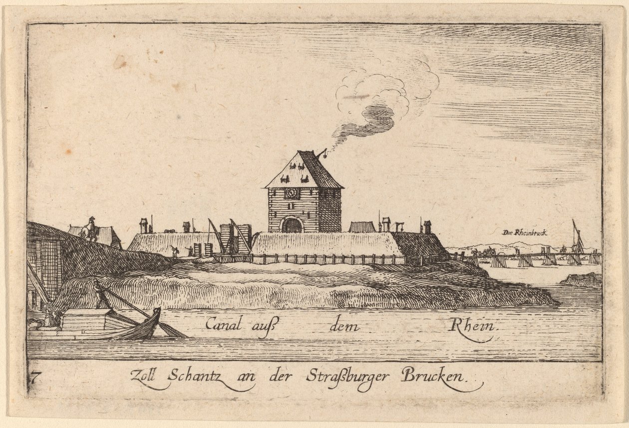 Strasburgo: La casa del pedaggio da Wenceslaus Hollar