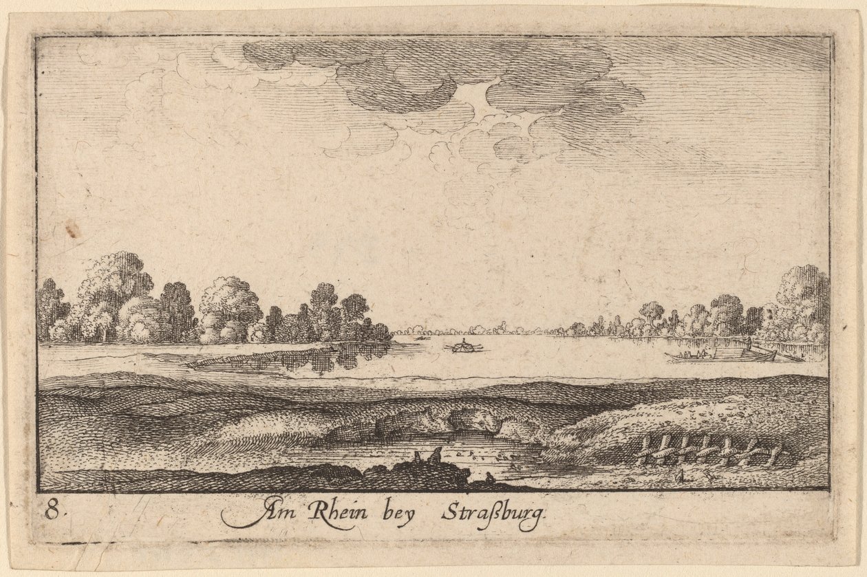 Strasburgo: La casa del pedaggio da Wenceslaus Hollar