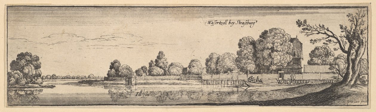 Strasburgo: La casa del pedaggio da Wenceslaus Hollar