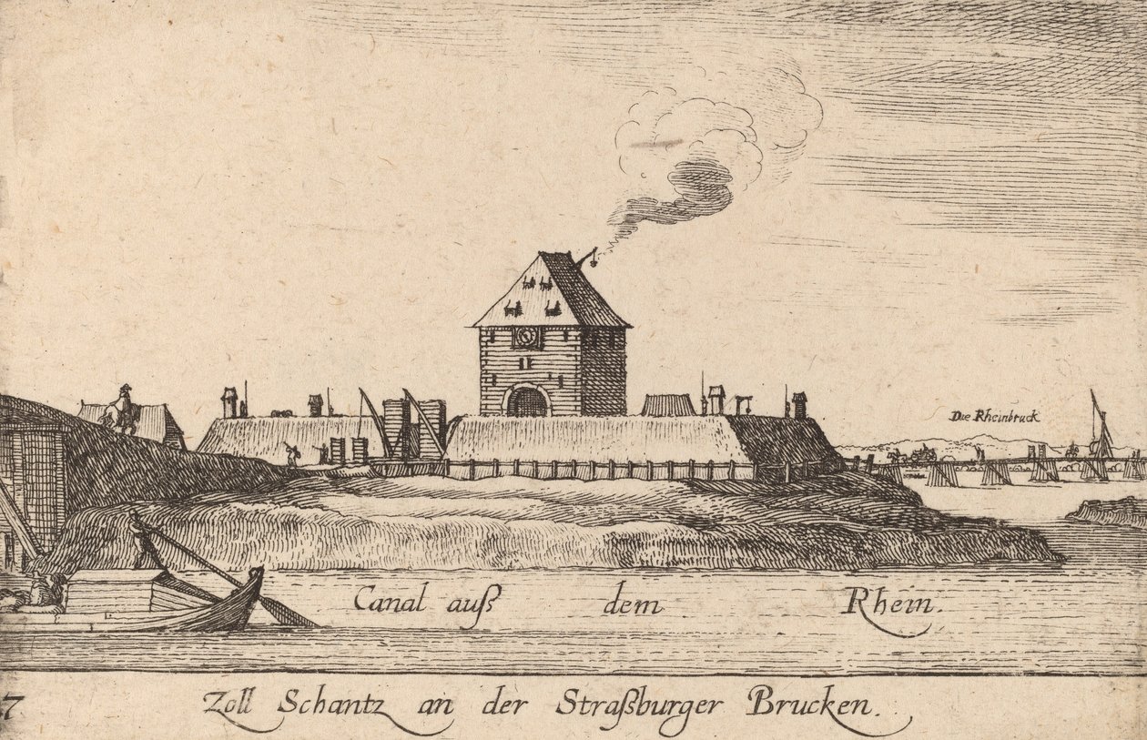Strasburgo: La casa del pedaggio da Wenceslaus Hollar
