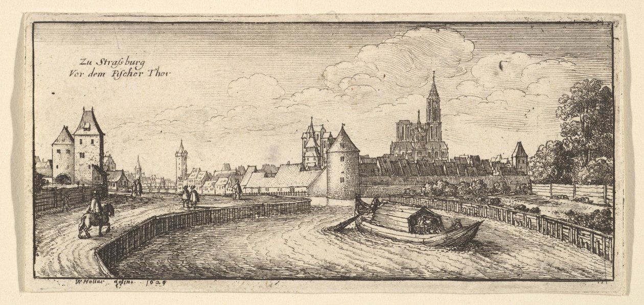 Strasburgo, da "Vedute tedesche" da Wenceslaus Hollar
