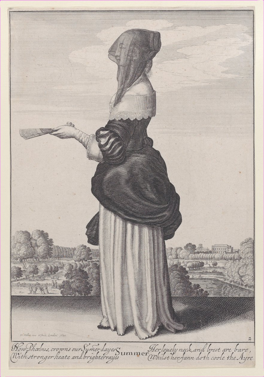 Estate, da Le Stagioni, 1643-44 da Wenceslaus Hollar