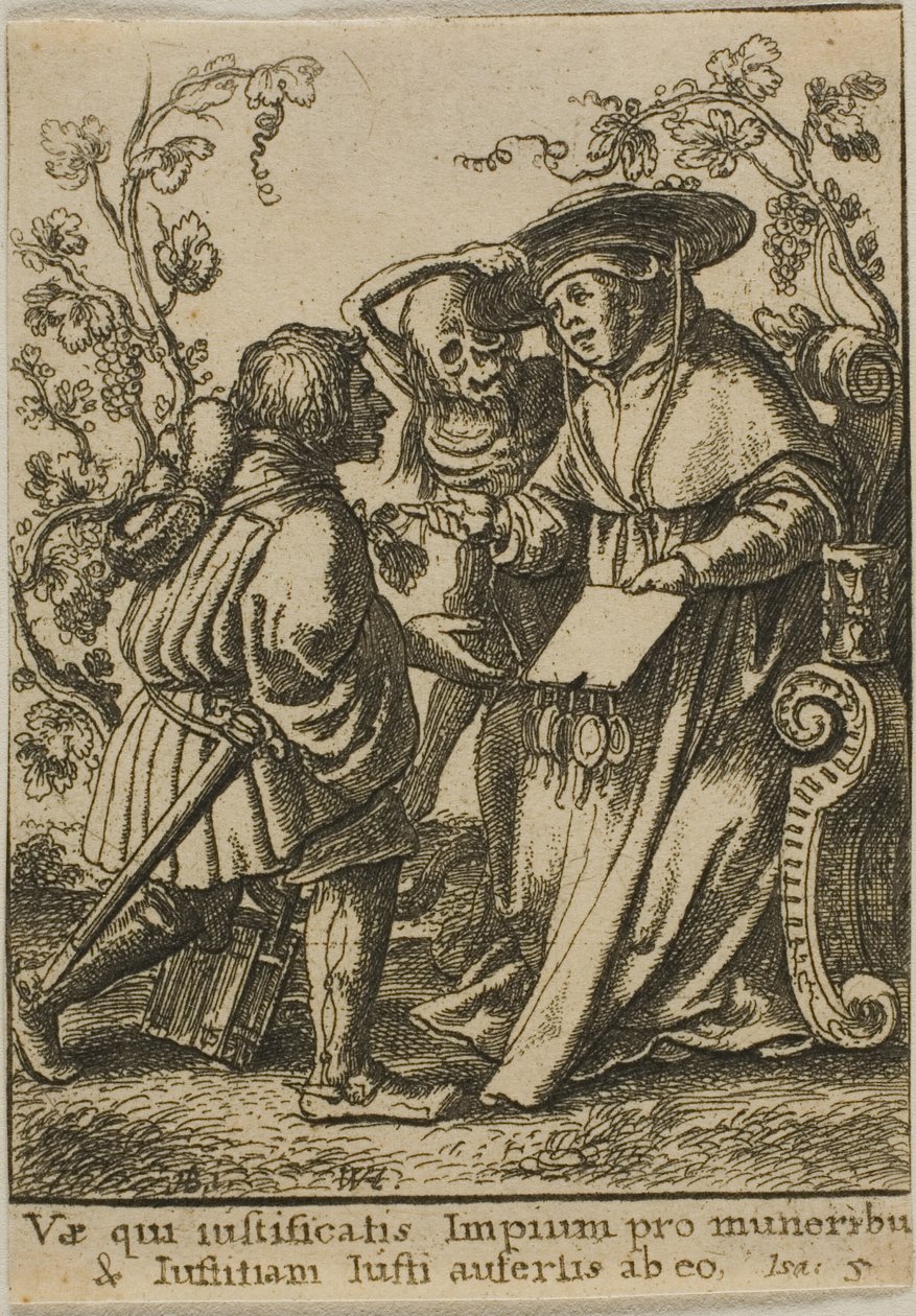 Il cardinale e la morte da Wenceslaus Hollar