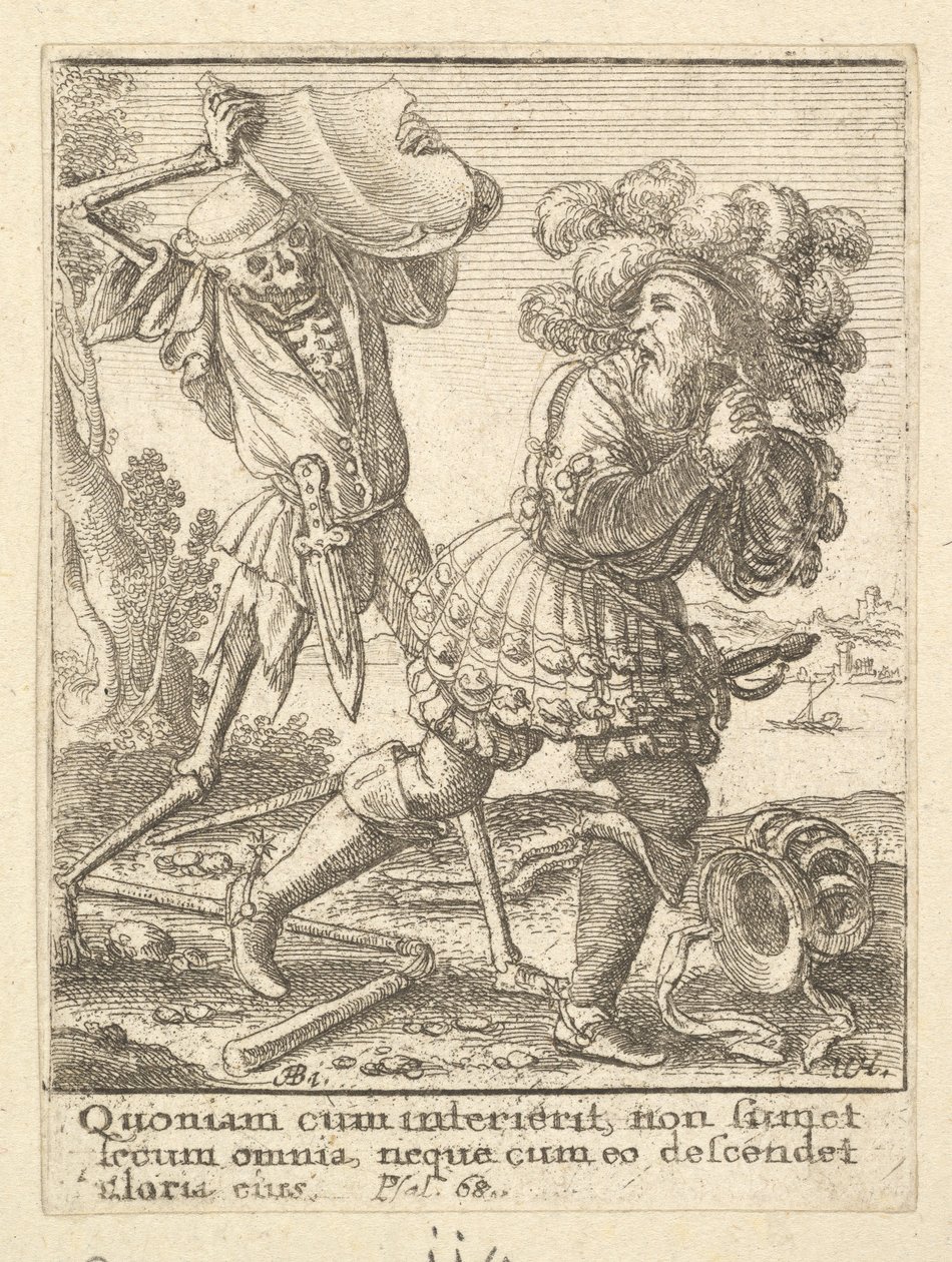 Il conte dalla Danza della Morte, 1651 da Wenceslaus Hollar