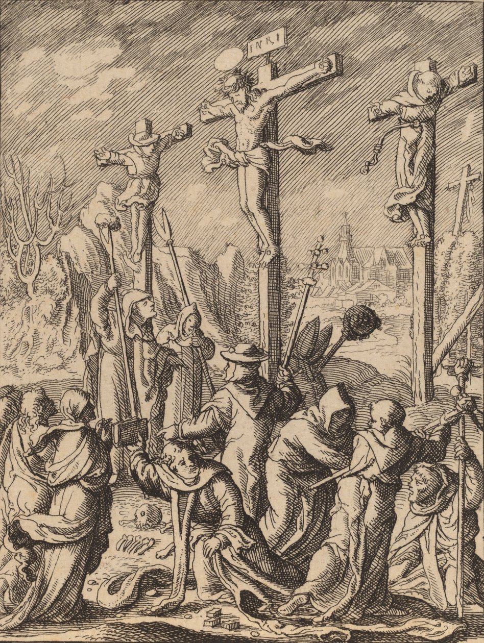 La crocifissione da Wenceslaus Hollar