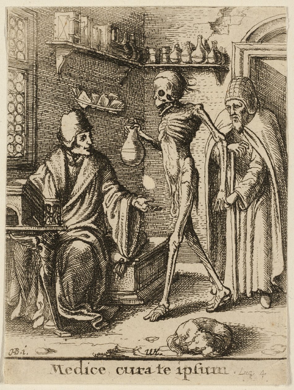 Il dottore e la morte da Wenceslaus Hollar