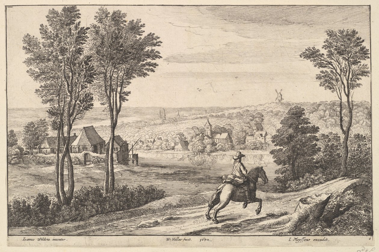 Il Cavaliere, 1650 da Wenceslaus Hollar