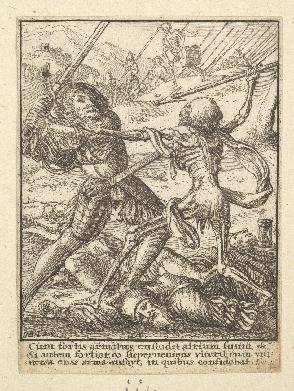 Il Cavaliere, dalla Danza della Morte da Wenceslaus Hollar