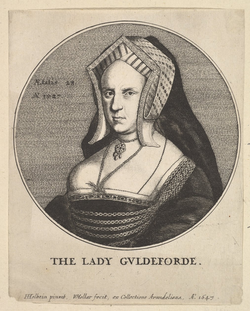 Mary, Lady Guildford da Wenceslaus Hollar