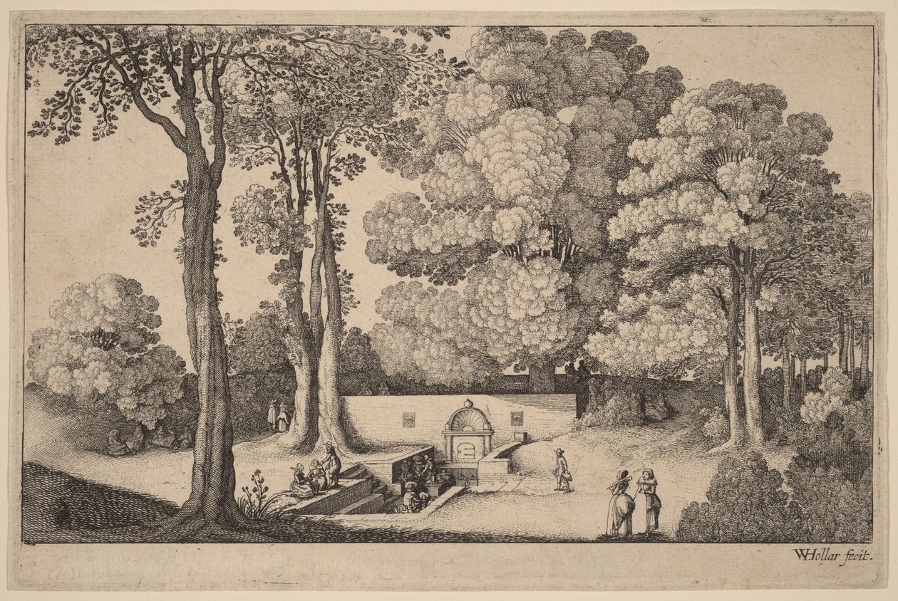 La sorgente minerale da Wenceslaus Hollar