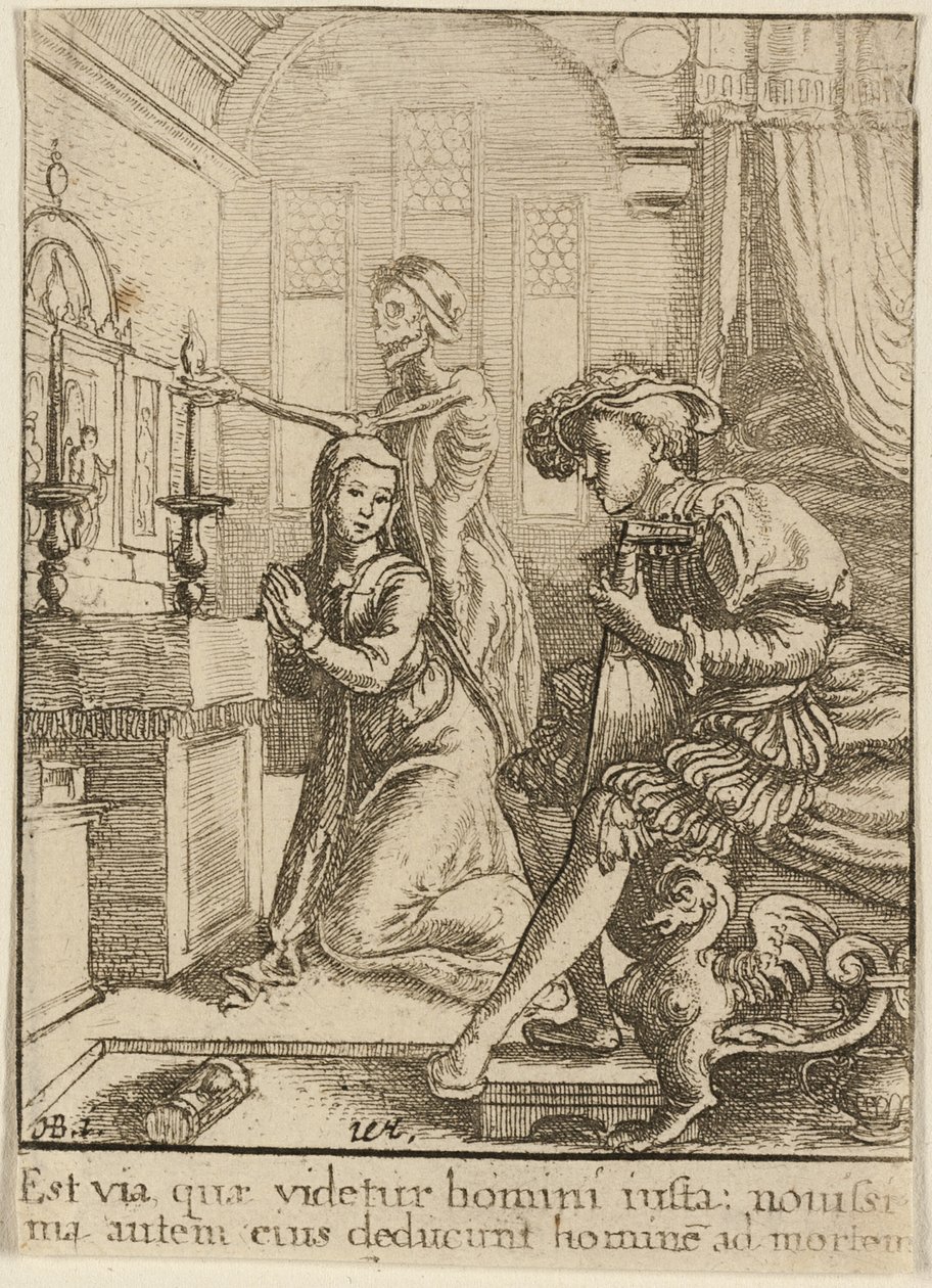 La suora e la morte da Wenceslaus Hollar