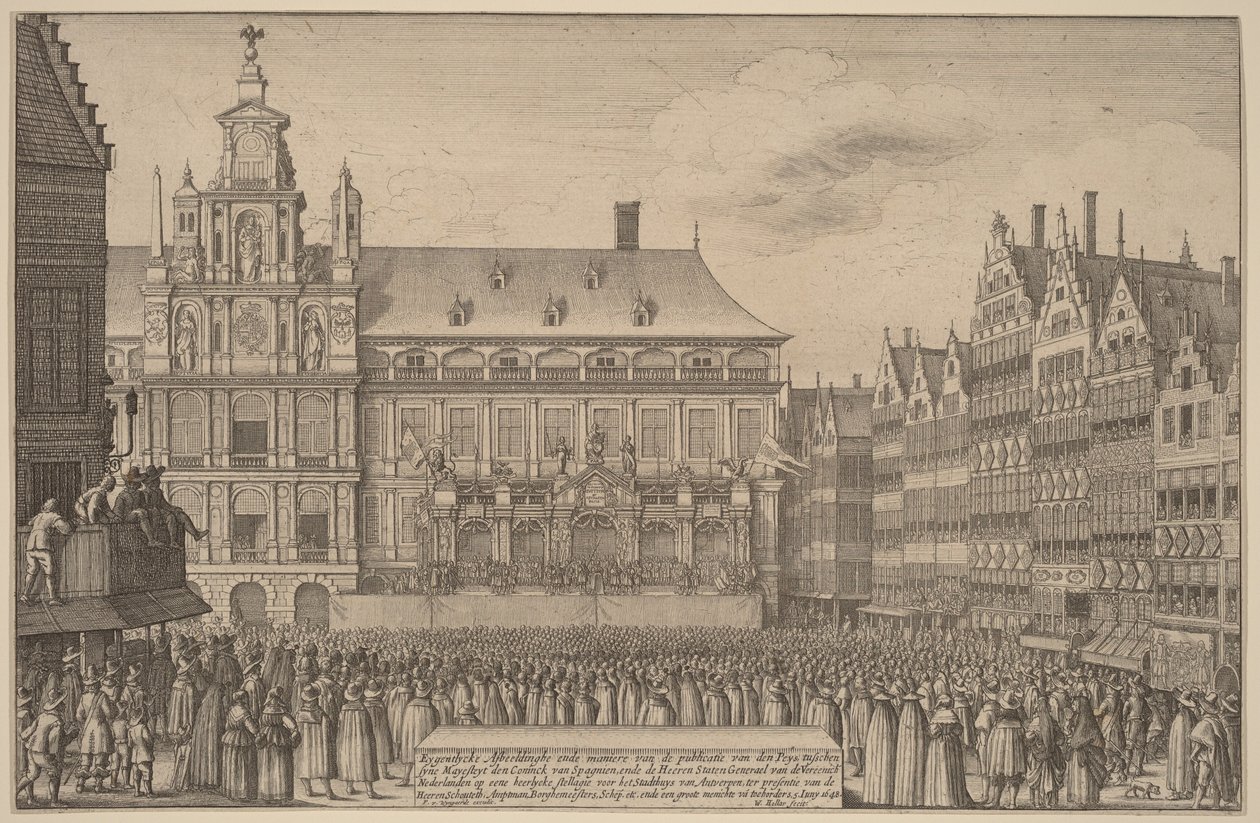 La pace di Munster da Wenceslaus Hollar