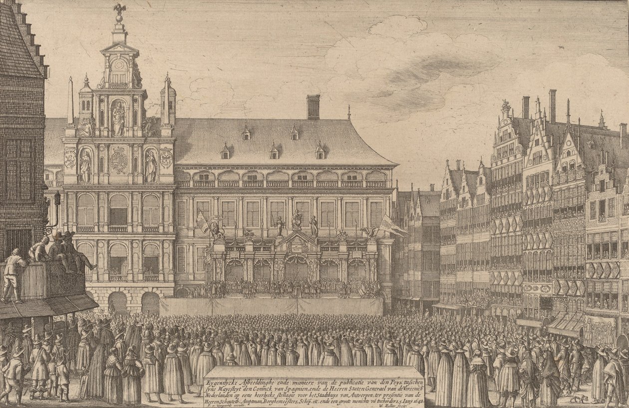 La pace di Münster da Wenceslaus Hollar