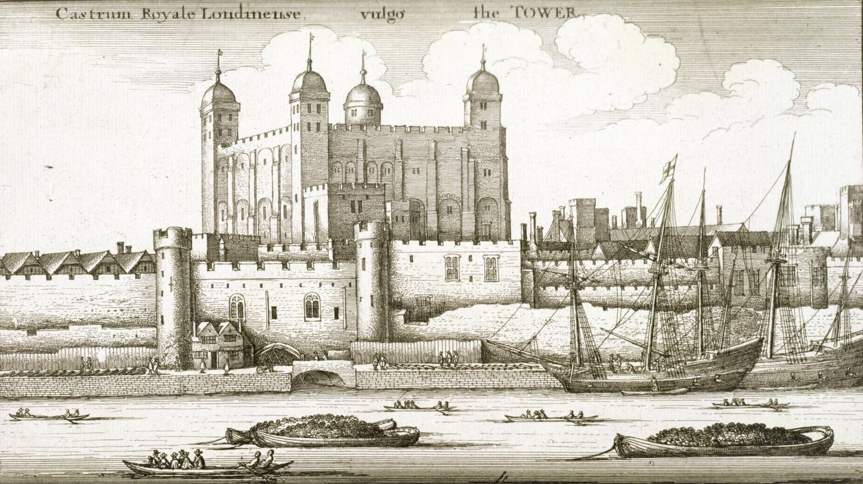La Torre di Londra, 1647 da Wenceslaus Hollar
