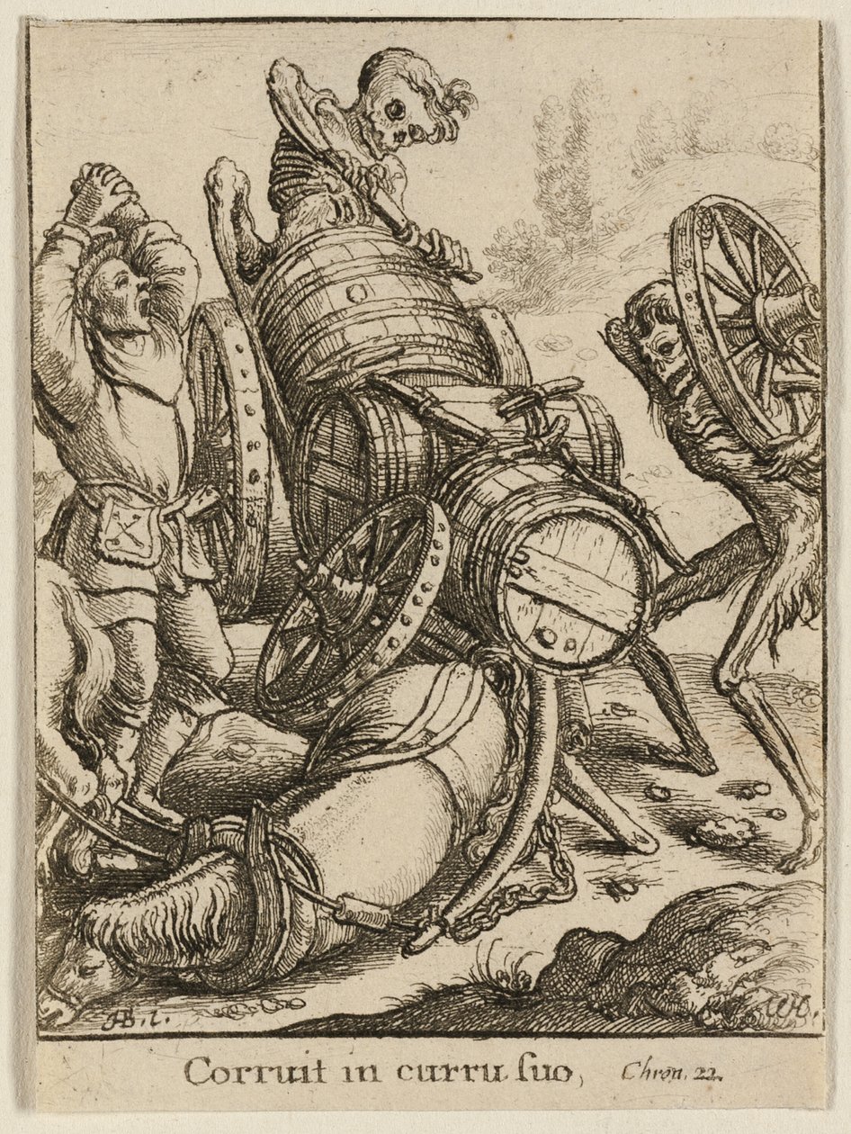 Il carrettiere e la morte da Wenceslaus Hollar