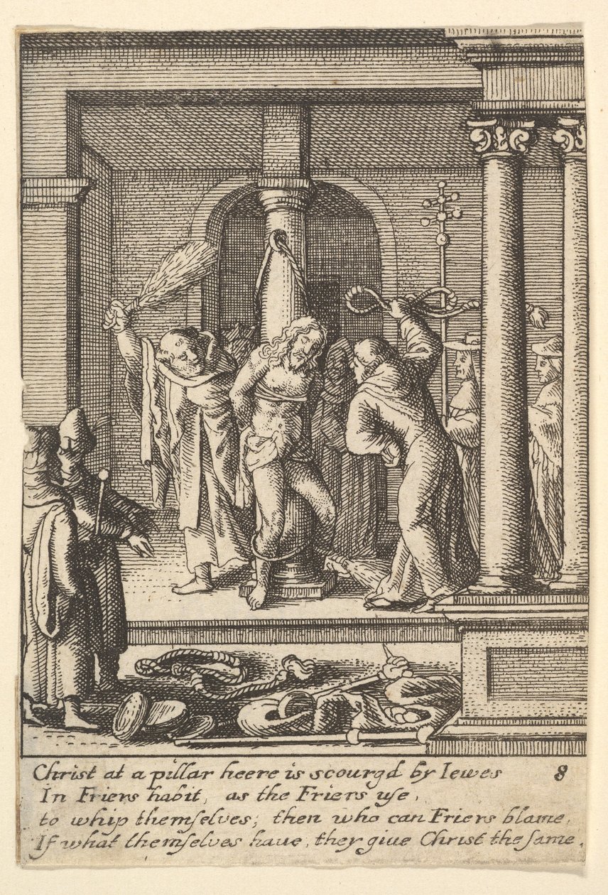 La flagellazione da Wenceslaus Hollar