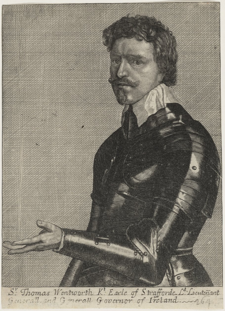 Thomas Wentworth, primo conte di Strafford da Wenceslaus Hollar