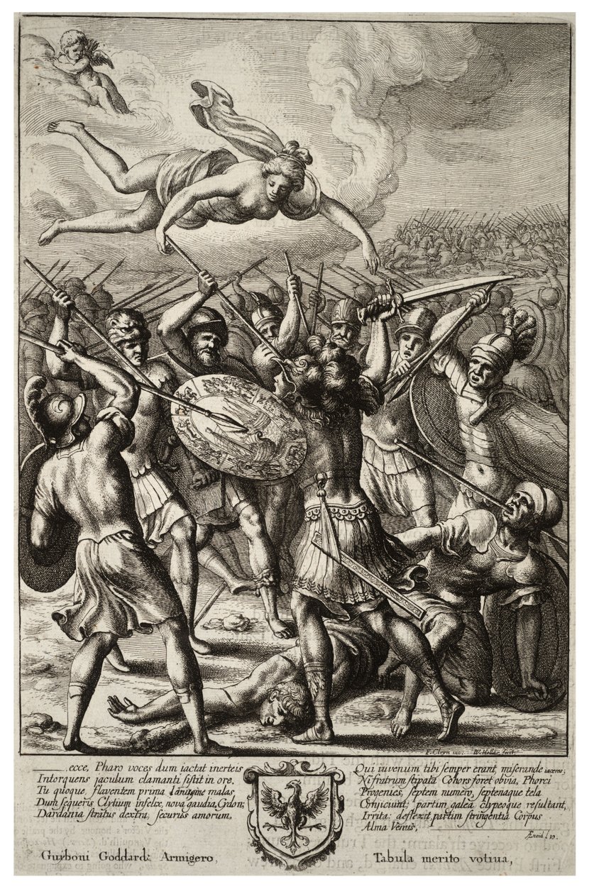 Venere protegge Enea da Wenceslaus Hollar