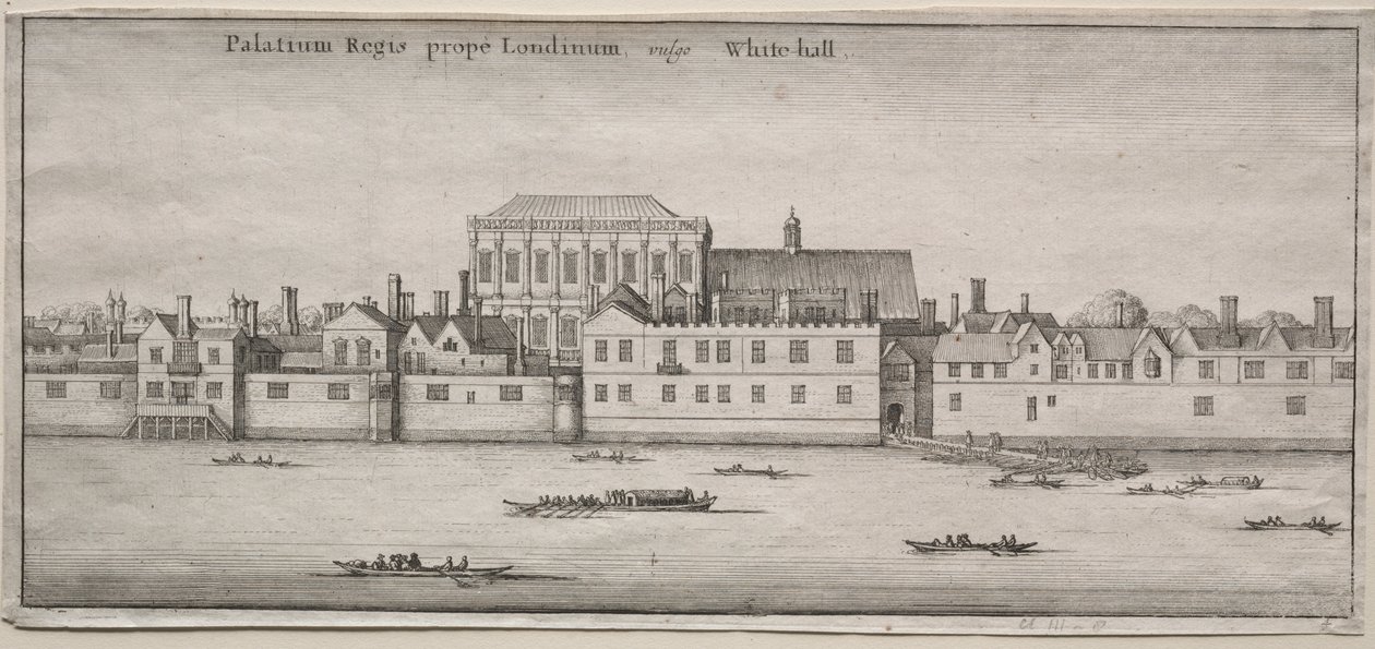 Vedute di Londra: Whitehall dal Fiume da Wenceslaus Hollar