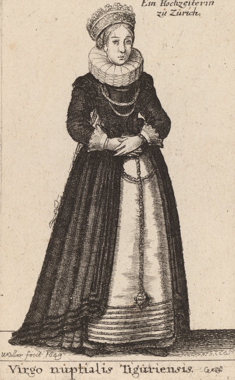 Virgo Nuptialis Tiguriensis, 1649 da Wenceslaus Hollar