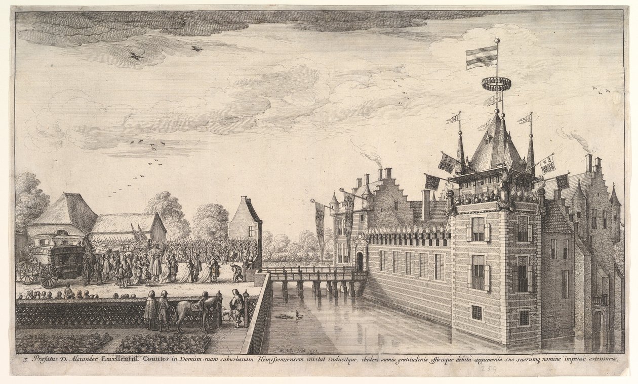 Visita a A. Roelants, 1650 da Wenceslaus Hollar